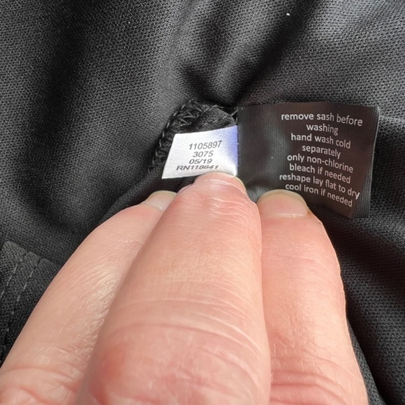 NWT - Lane Bryant navy floral ruffled sleeveless dress - Picture 8 of 8